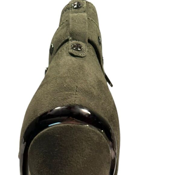 NIB GBG GUESS Green Stiletto Platform Booties Deeka Size 9M - Picture 6 of 15